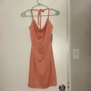 A pretty coral dress!